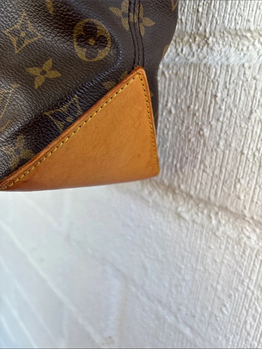 Louis Vuitton Piano Brown Monogram Canvas Tote with Tan Straps